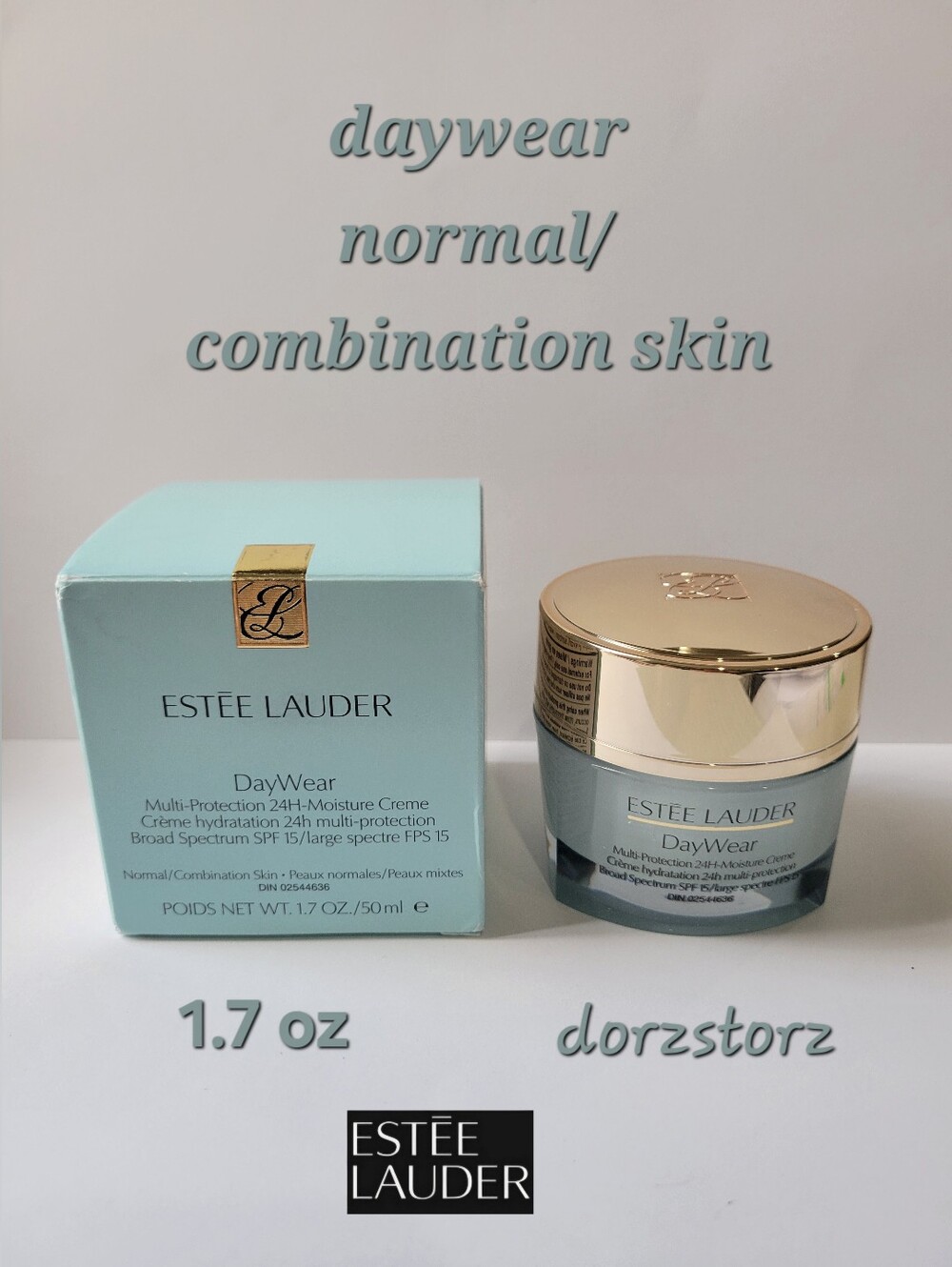 Estee Lauder • DayWear Anti-Oxidant 24H-Moisture Creme • SPF 15 • Normal/Comb